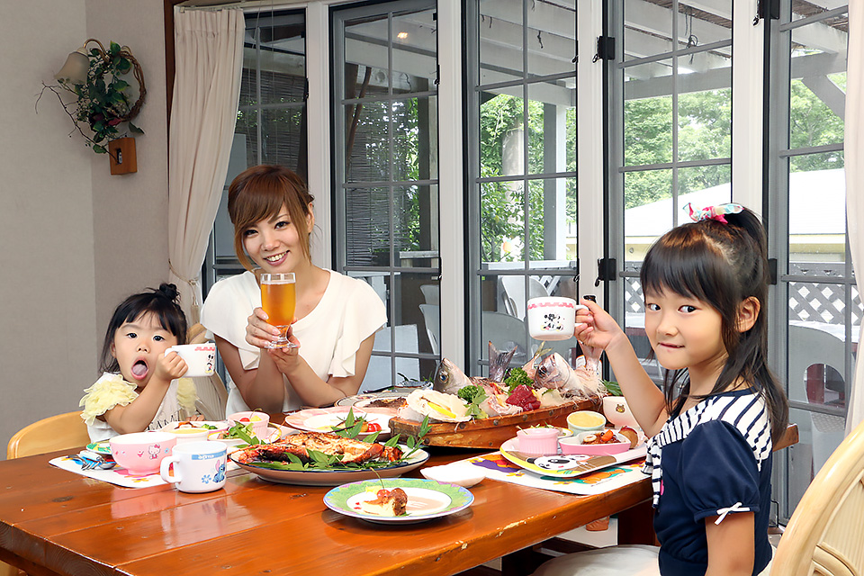 地元の食材を活かしたお料理の数々